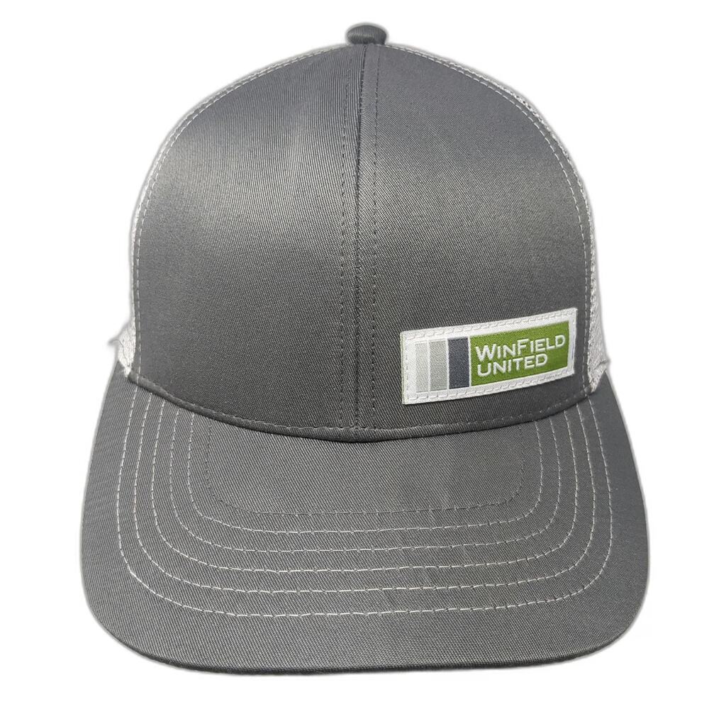 K-Products Baseball Cap Gray One Size WinField United Mesh Strapback Hat